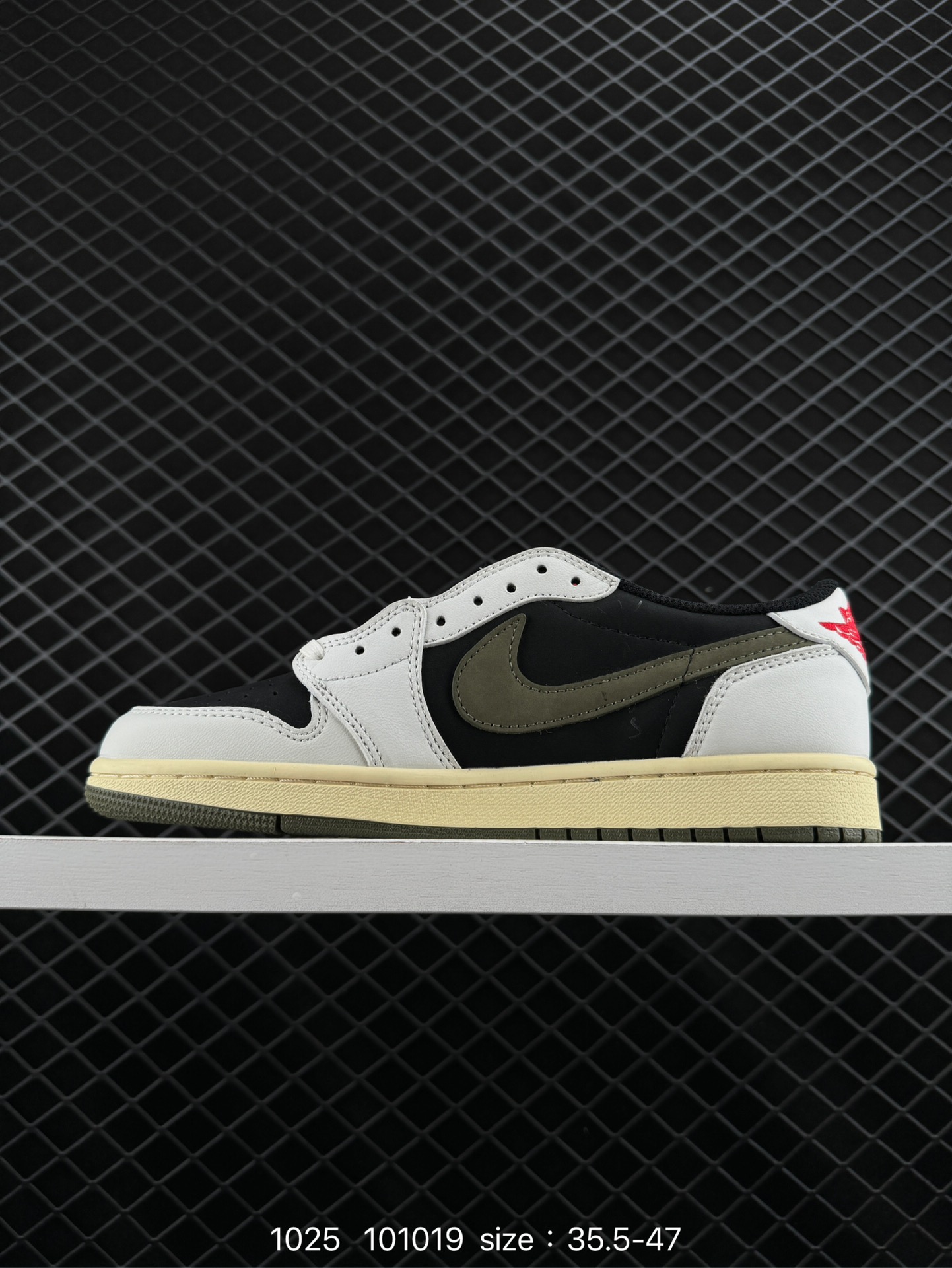 fragment design x Travis Scott x Nike Air Jordan 1 Low OG SP”Black/Green Toe“